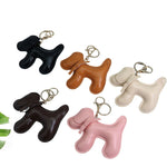 Load image into Gallery viewer, Poodle Puppy Leather Keychain Pendant - Poodles World
