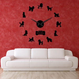 Poodle Wall Clock - Poodles World