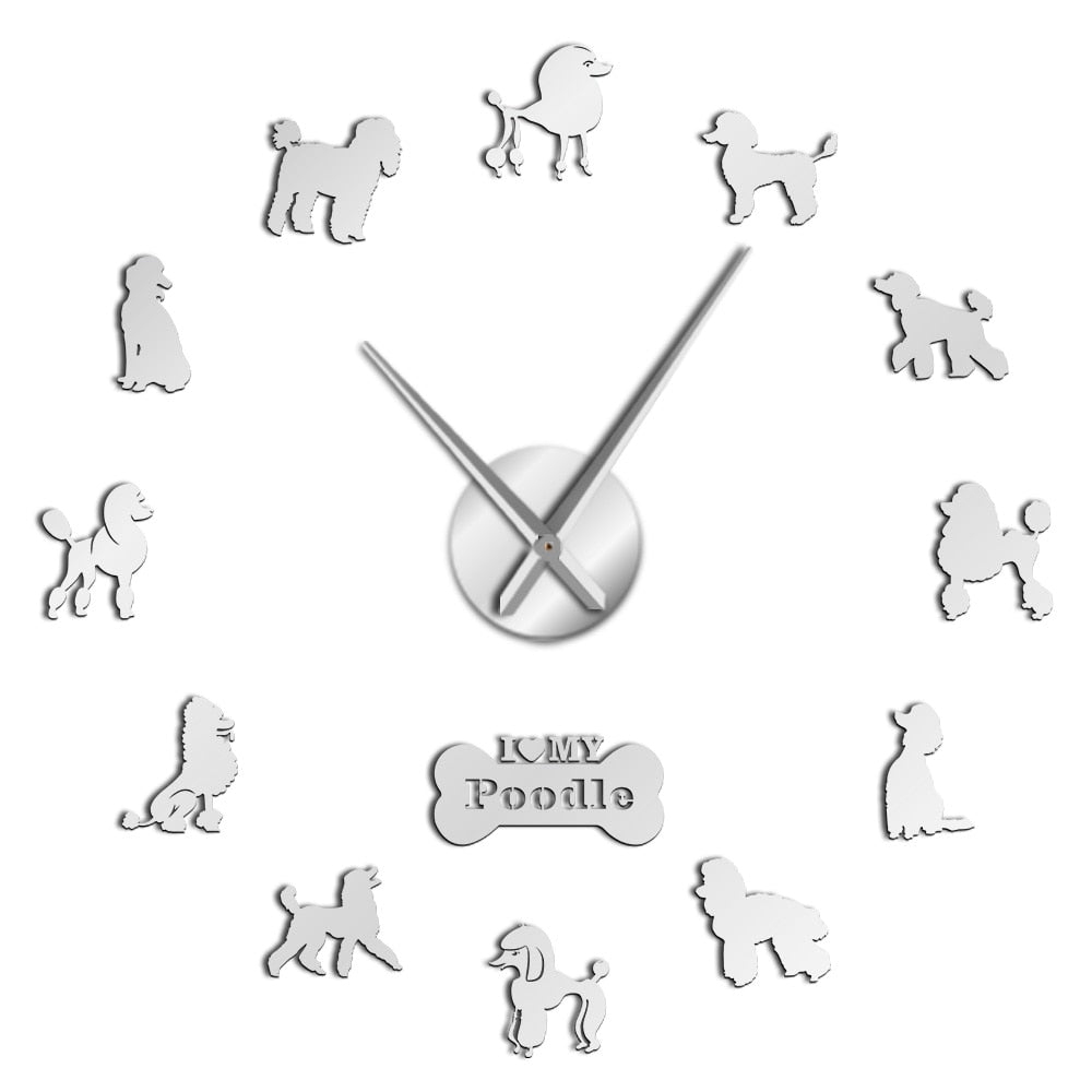 Poodle Wall Clock - Poodles World