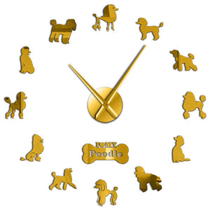 Poodle Wall Clock - Poodles World