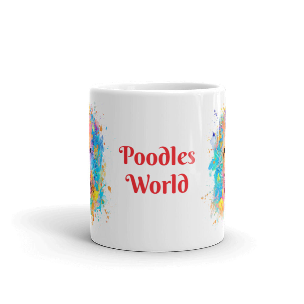 Rainbow Poodle Glossy Mug - Poodles World