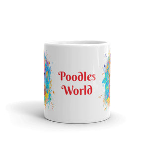 Rainbow Poodle Glossy Mug - Poodles World