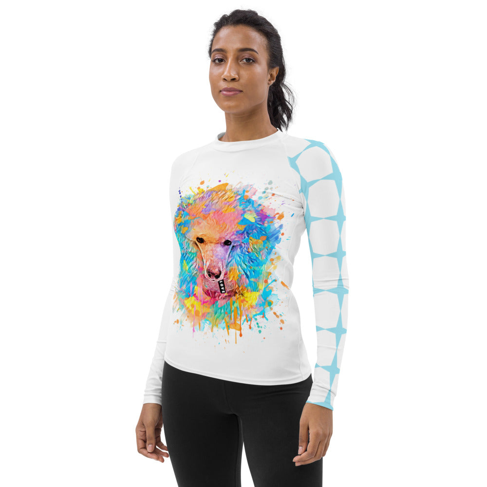 Rainbow Poodle Rash Guard - Poodles World