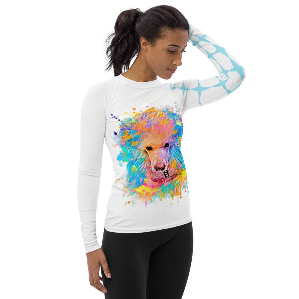 Rainbow Poodle Rash Guard - Poodles World