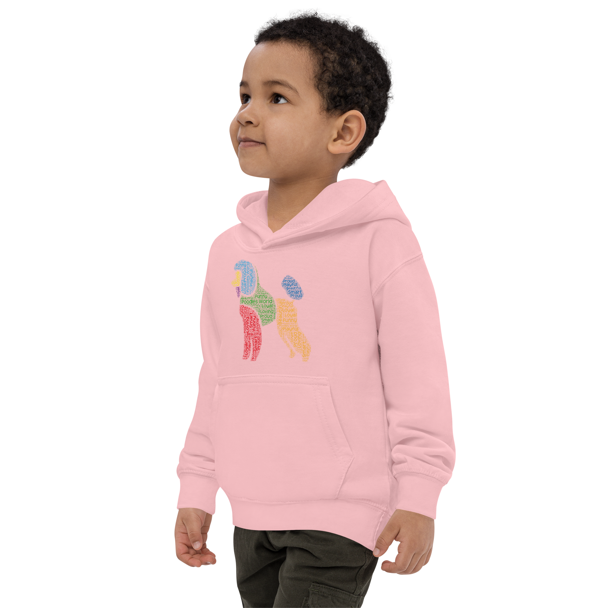 Typography Poodle Kids Hoodie - Poodles World